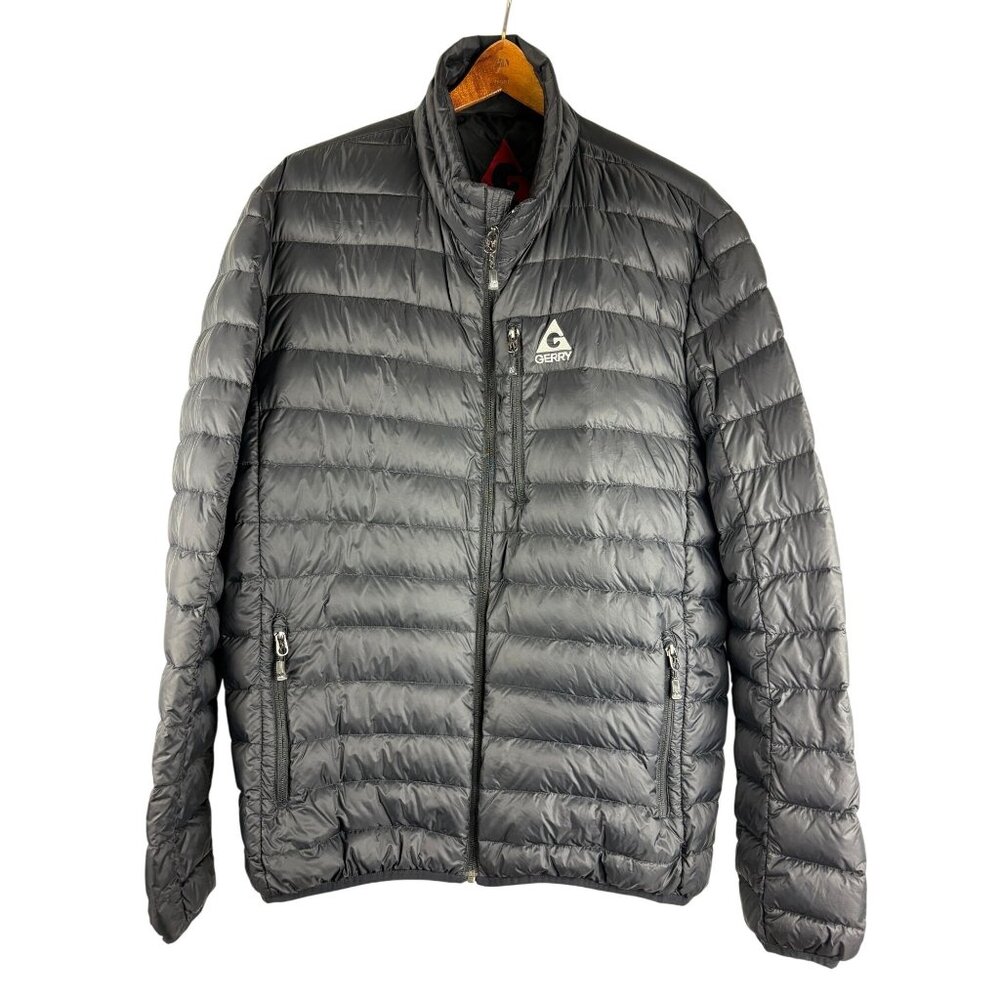 Gorpcore Black Gerry Packable Puffer Fill Power 650 Down Jacket Coat Women's XXL